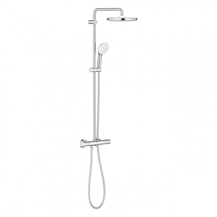 Coloana de dus crom cu baterie termostatata Grohe Tempesta System 250 [2]