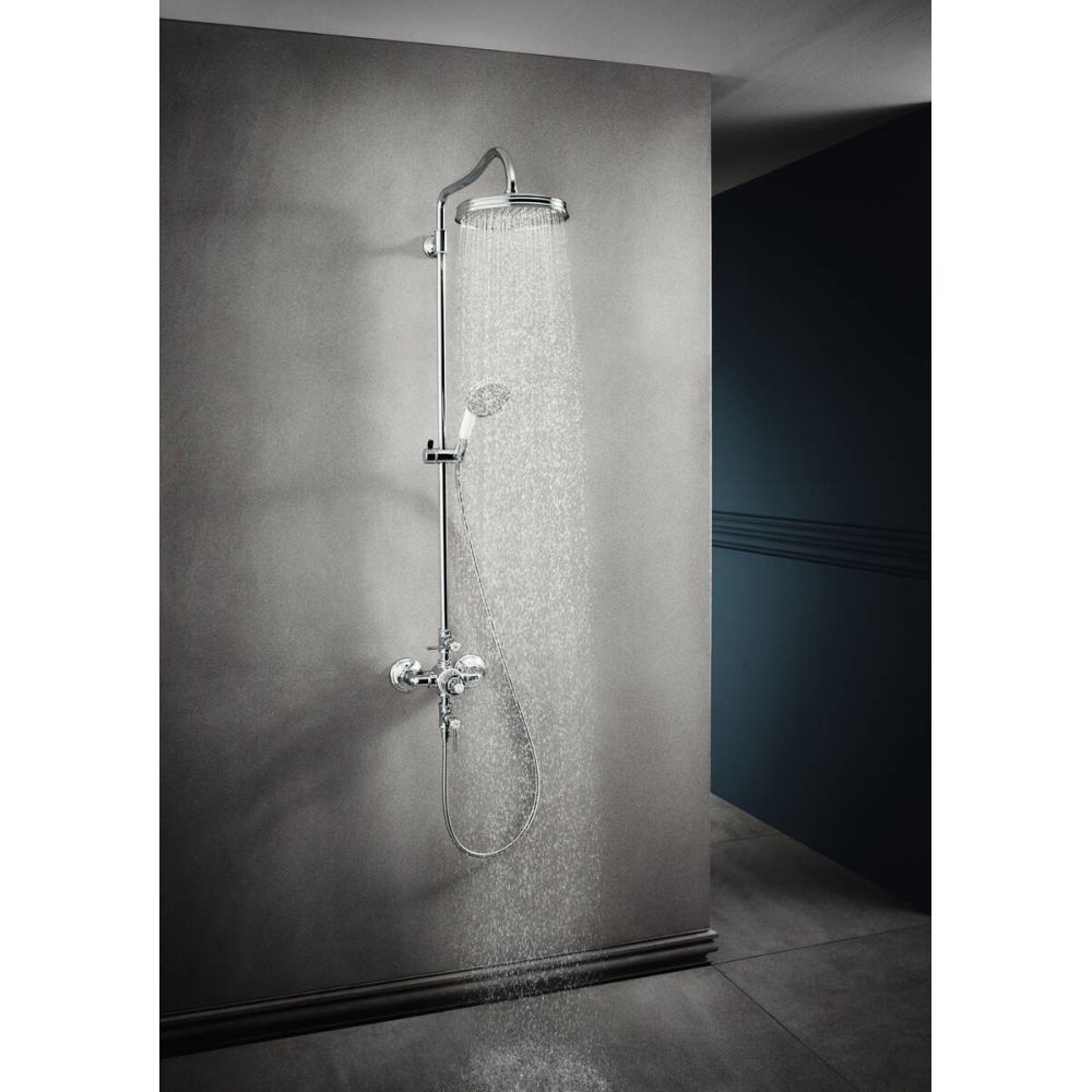 Coloana de dus crom cu baterie termostatata si palarie rotunda Hansgrohe Axor Montreux 240 [2]