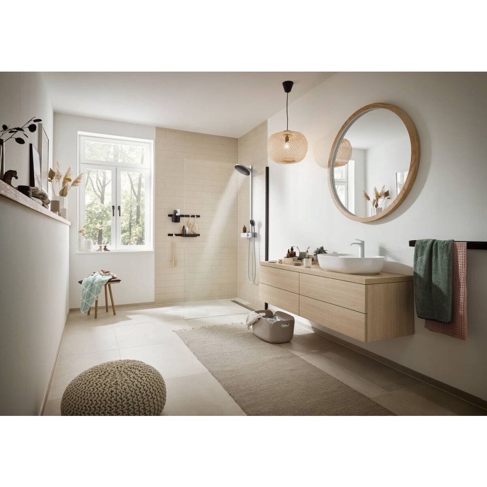 Coloana de dus crom lucios Pulsify S 2jet cu baterie termostatata Hansgrohe ShowerTablet Select 400 [6]