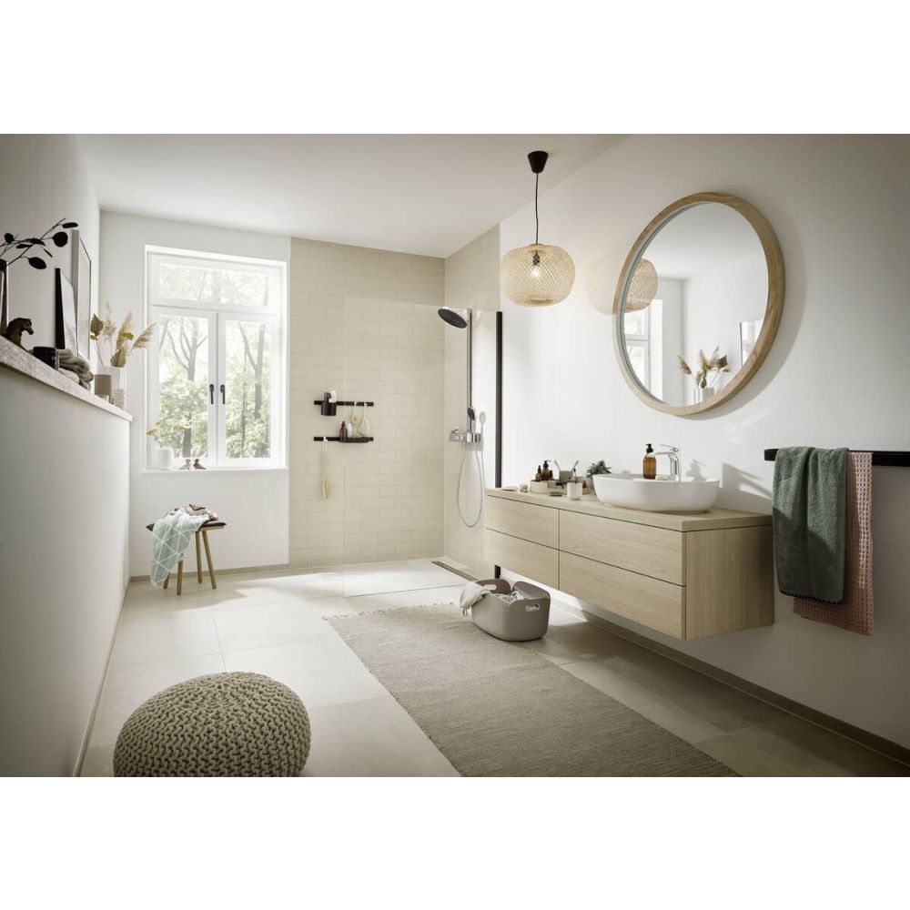 Coloana de dus crom lucios Pulsify S 2jet cu baterie termostatata Hansgrohe ShowerTablet Select 400 [5]