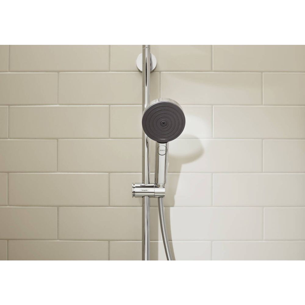 Coloana de dus crom lucios Pulsify S 1jet cu baterie termostatata Hansgrohe ShowerTablet Select 400 [2]