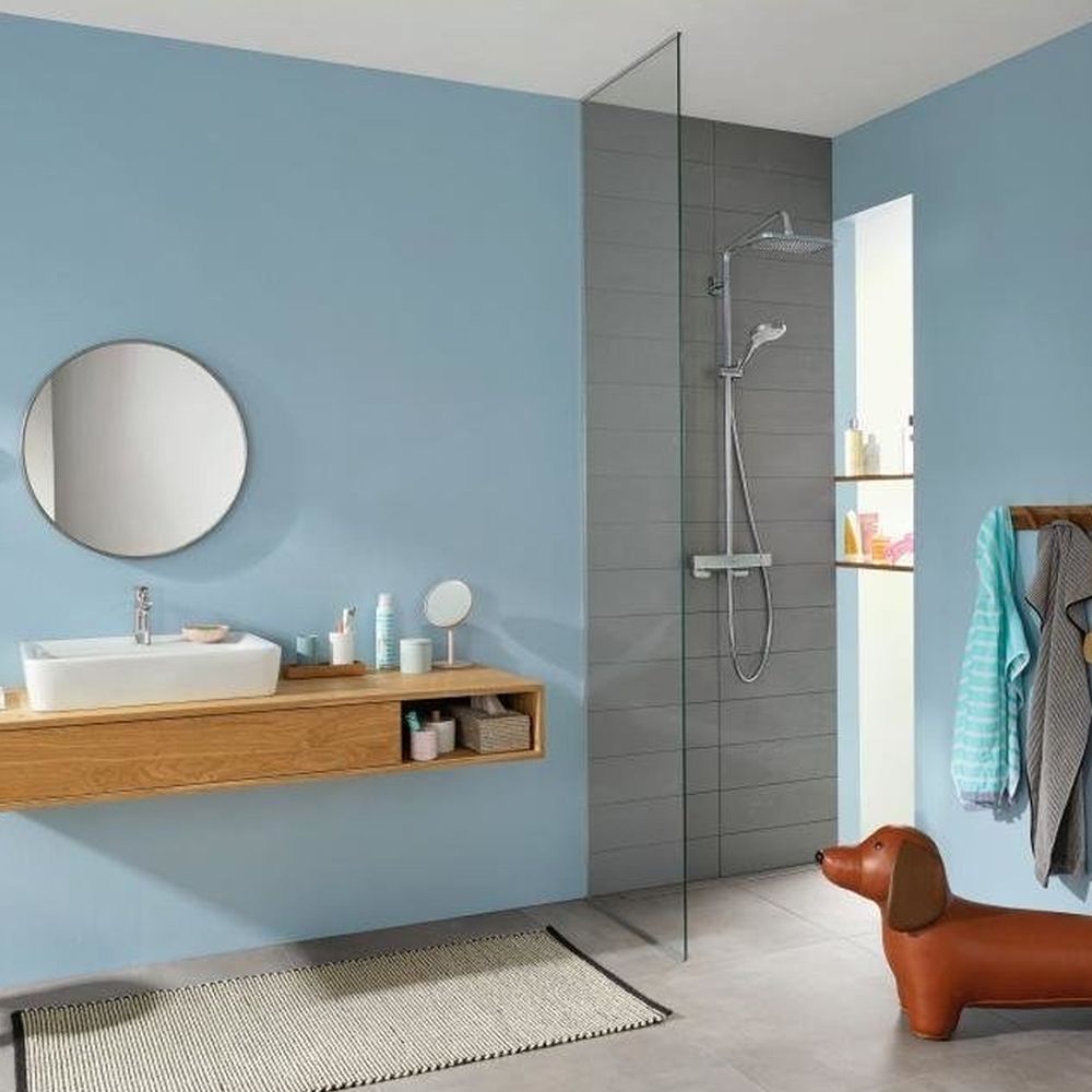Set coloana de dus cu baterie termostatata culoare crom Hansgrohe, Croma E 280 [2]
