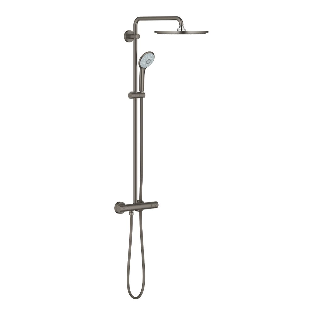 Coloana de dus cu baterie termostatata Grohe Euphoria System 310 antracit periat Hard Graphite