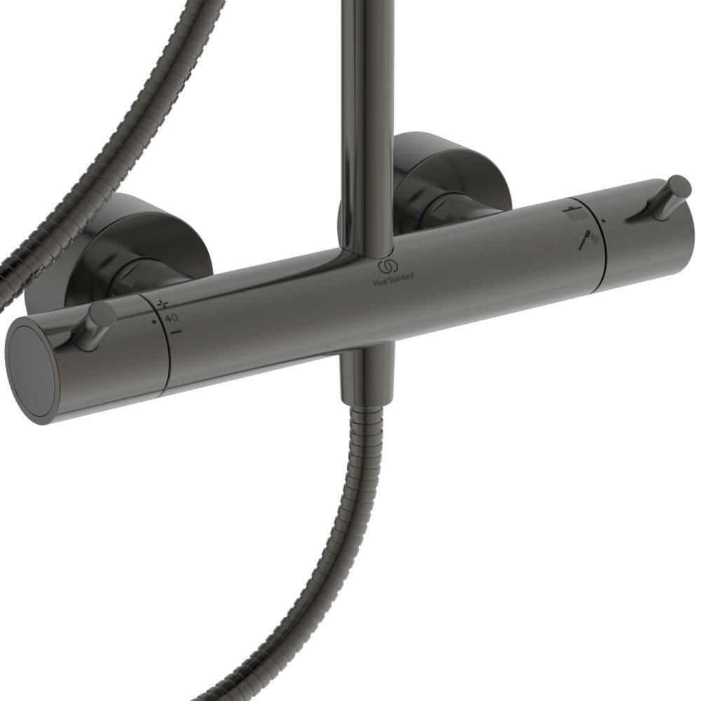 Coloana de dus cu baterie termostatata Ideal Standard Ceratherm T125 gri magnetic mat [5]