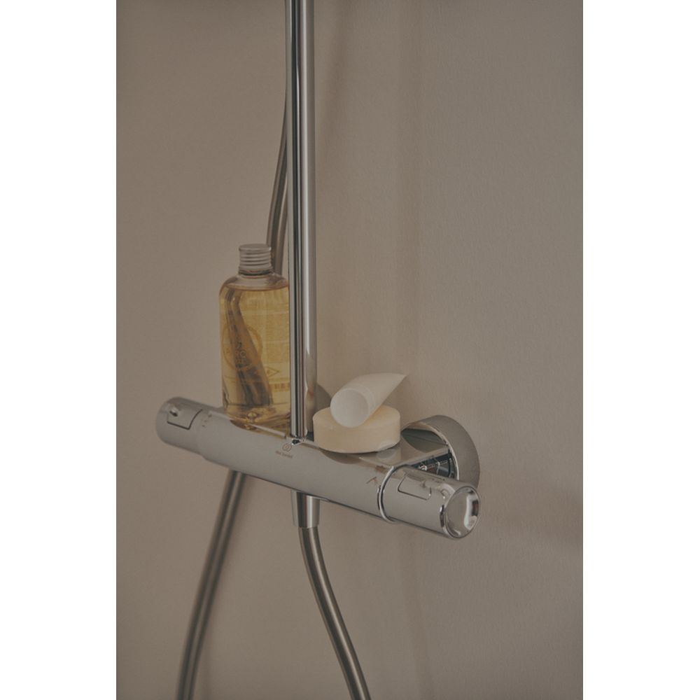 Coloana de dus cu baterie termostatata si etajera Ideal Standard Ceratherm T50 crom lucios [3]