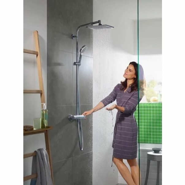 Coloana de dus cu termostat culoare crom Hansgrohe, Crometta E 240 [3]