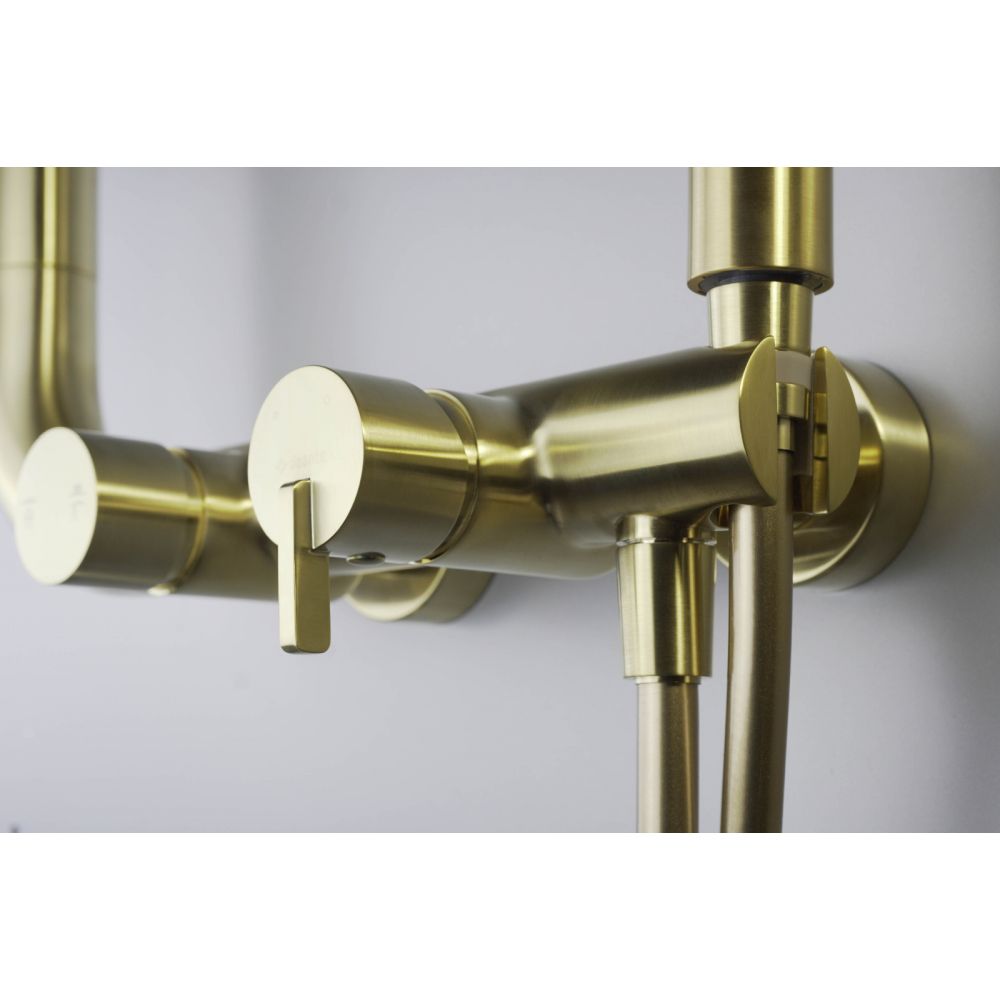 Coloana de dus culoare auriu periat cu baterie monocomanda Deante Silia [4]