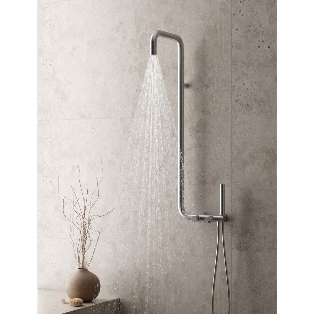 Coloana de dus culoare titan cu baterie monocomanda Deante Silia [4]