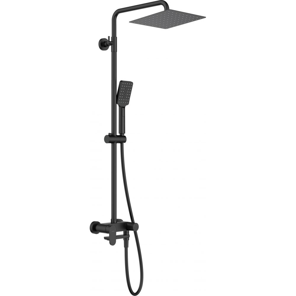 Coloana de dus Deante Alpinia cu baterie cada pipa mobila, negru mat [2]