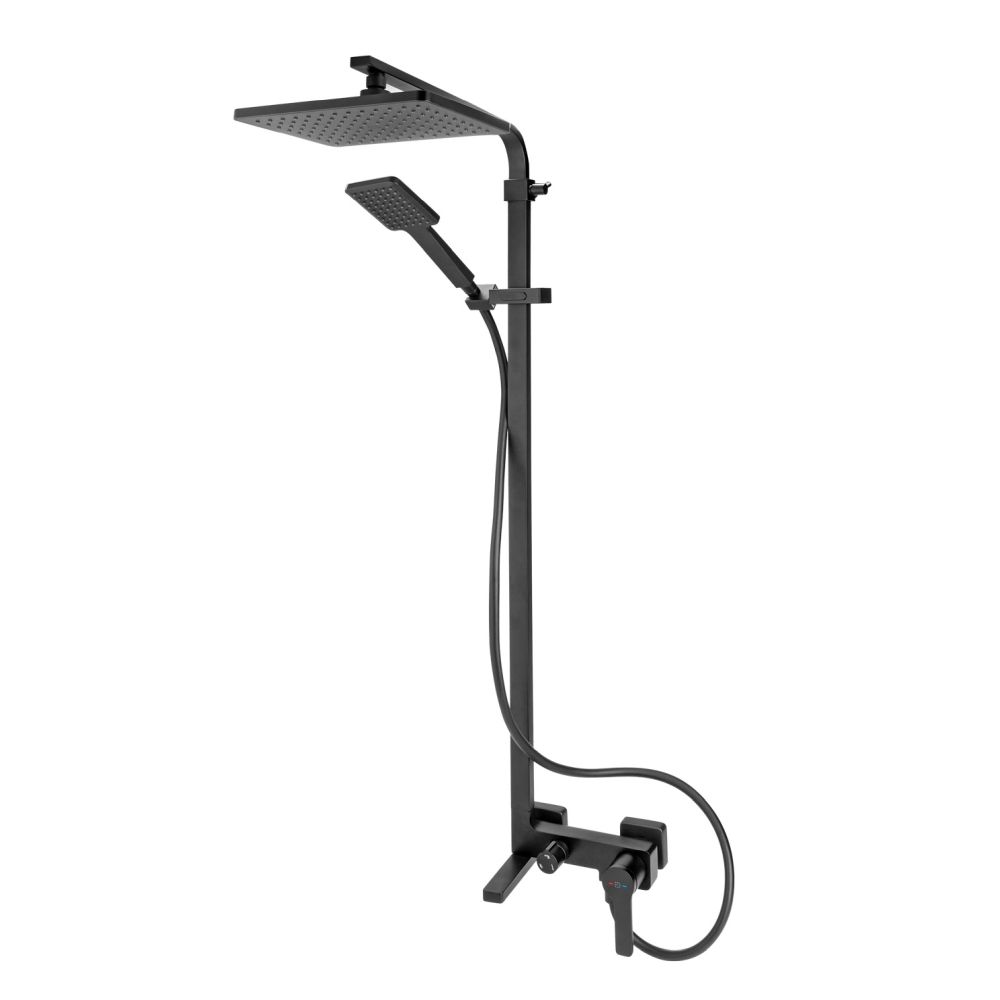 Coloana de dus FDesign Origio, baterie monocomanda, negru mat [3]