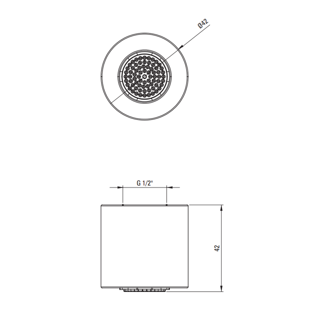 Coloana de dus culoare auriu periat cu baterie monocomanda Deante Silia [9]