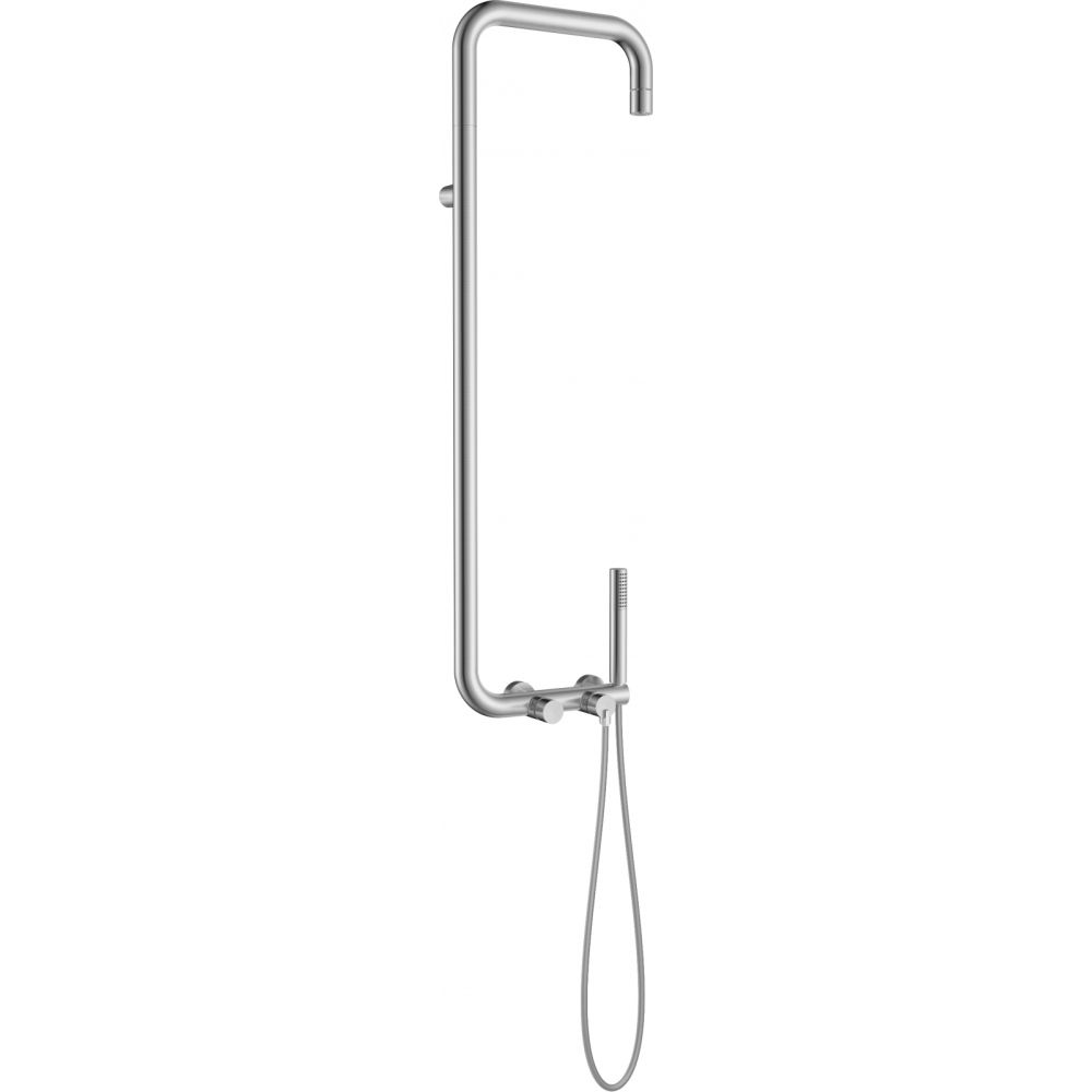 Coloana de dus culoare oțel șlefuit cu baterie monocomanda Deante Silia [2]