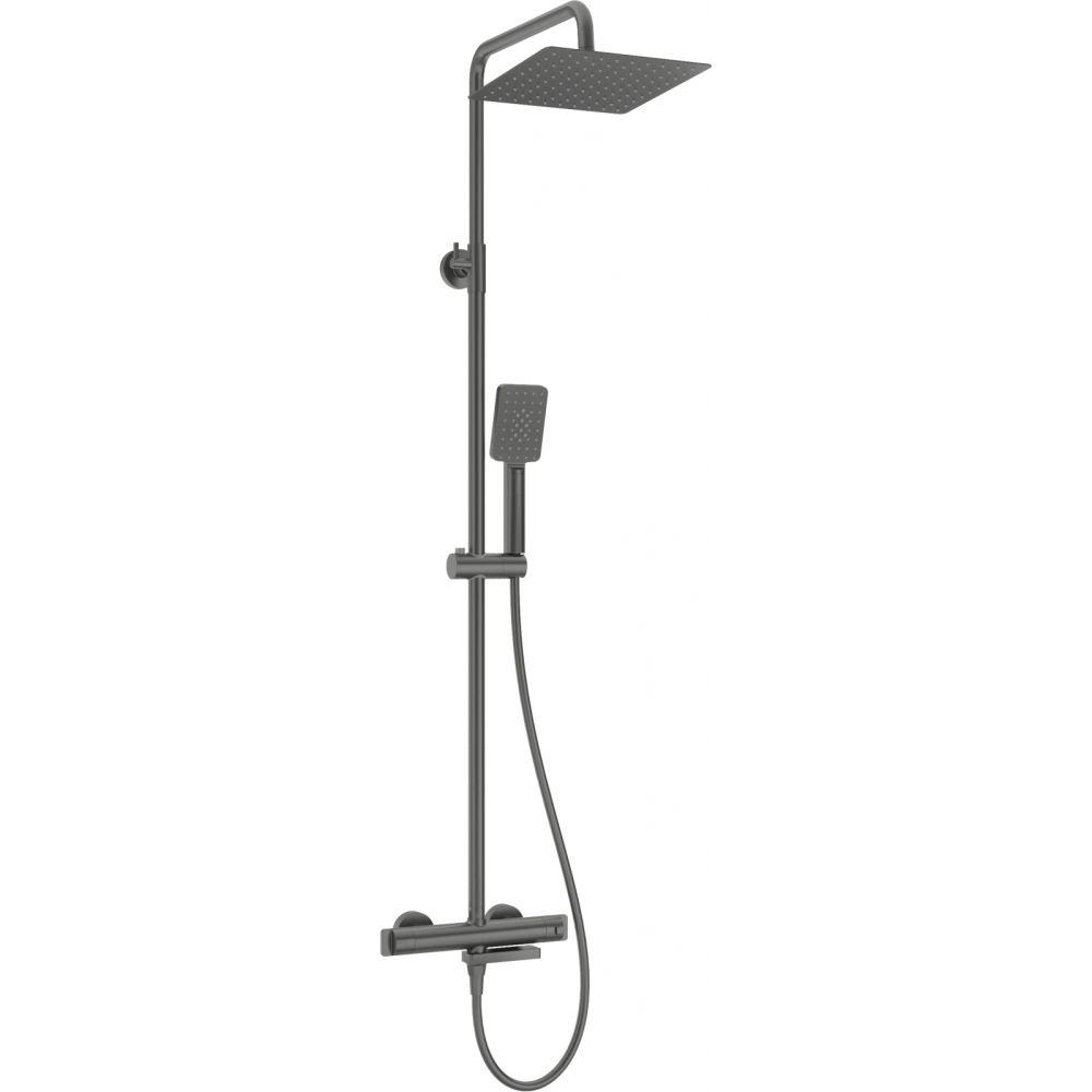 Coloana de dus titan cu baterie termostatata, culoare titan, Deante [2]