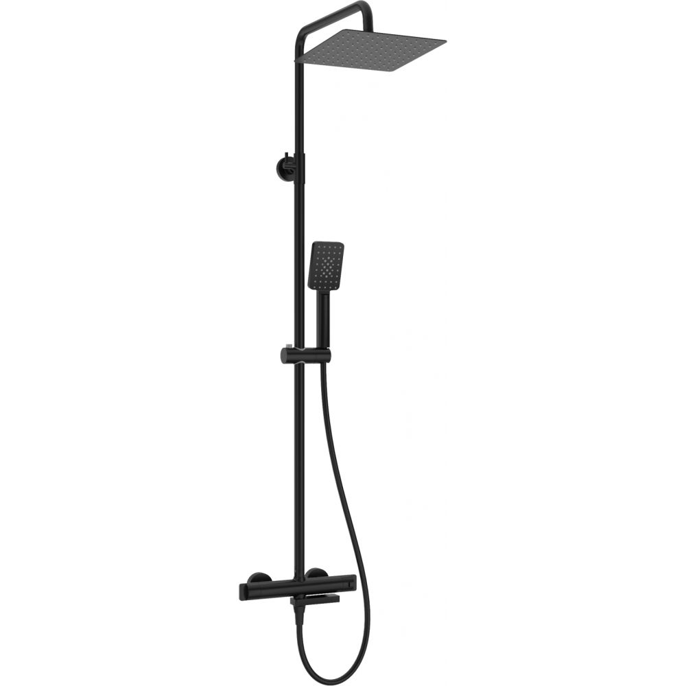 Coloana de dus cu baterie termostatata, culoare negru mat, Deante [2]