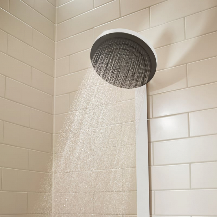 Coloana dus alb mat, baterie control temperatura si 3 jeturi, palarie 26 cm, Form Relax [3]
