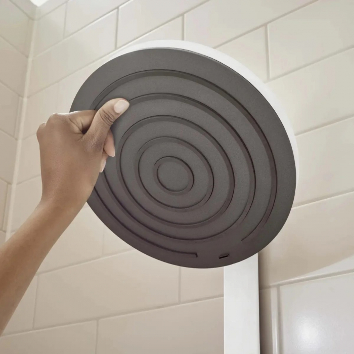 Coloana dus alb mat, baterie control temperatura si 3 jeturi, palarie 26 cm, Form Relax [5]