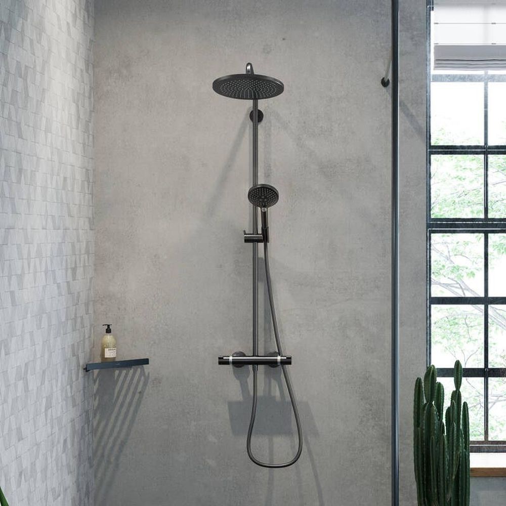 Coloana dus cu baterie termostatata inclusa culoarea neagra, Hansgrohe, Croma Select S [2]