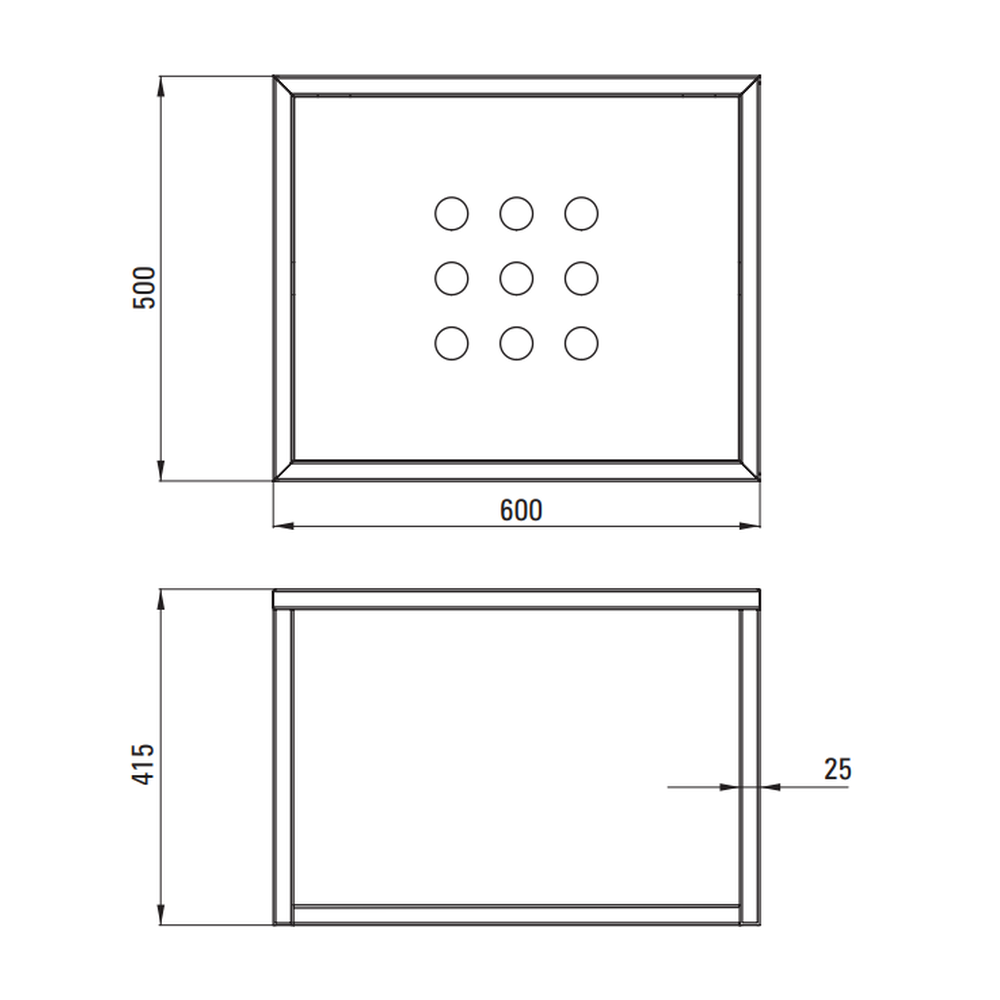 Consola baie suspendata Deante 60x50 cm negru mat [6]