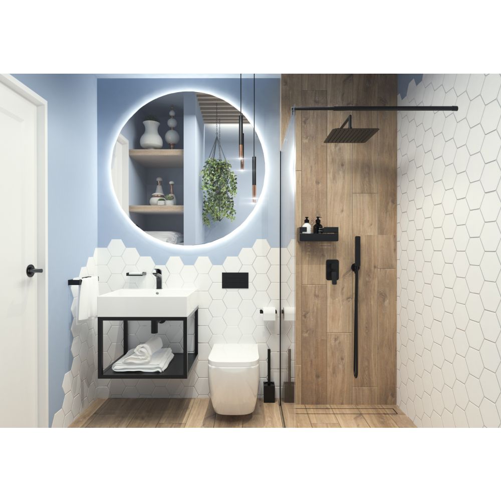 Consola baie suspendata Deante 60x50 cm negru mat [5]