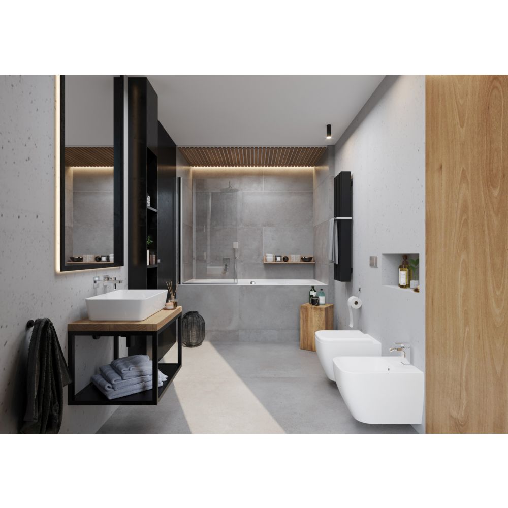 Consola baie suspendata Deante 60x50 cm negru mat [3]