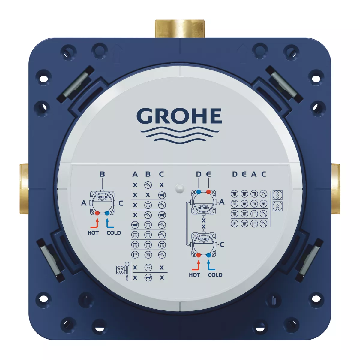 Corp incastrat 3 iesiri, 2 intrari, Grohe Rapido SmartBox