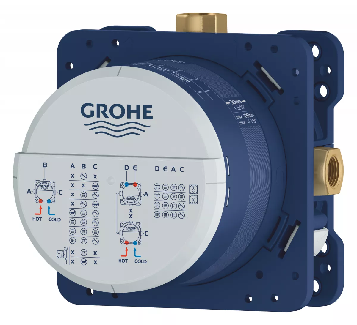 Corp incastrat 3 iesiri, 2 intrari, Grohe Rapido SmartBox [2]