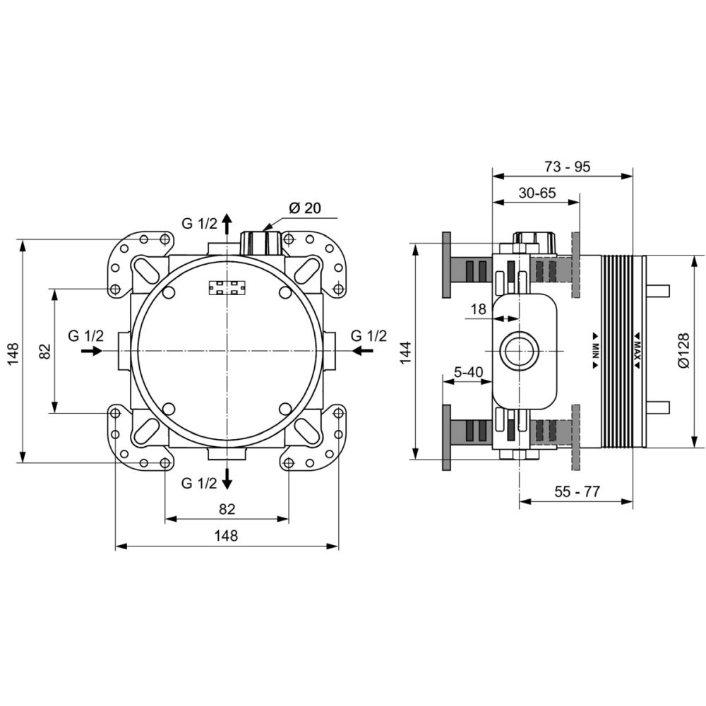 Corp incastrat universal Ideal Standard Easy Box [3]