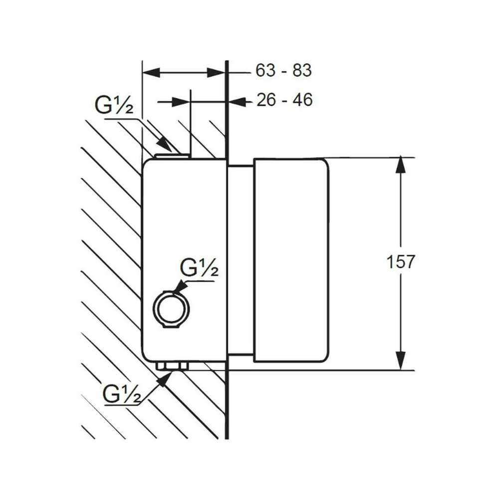 Corp incastrat termostatat pentru baterie cada Kludi Adlon 35156 [2]
