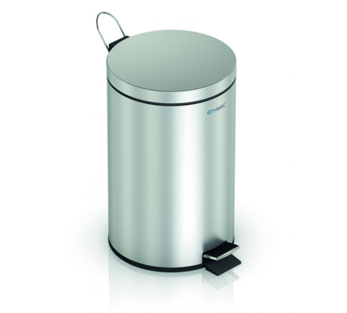 Cos de gunoi din inox, 12 l, capac soft Close, inox satinat, GENWEC [1]