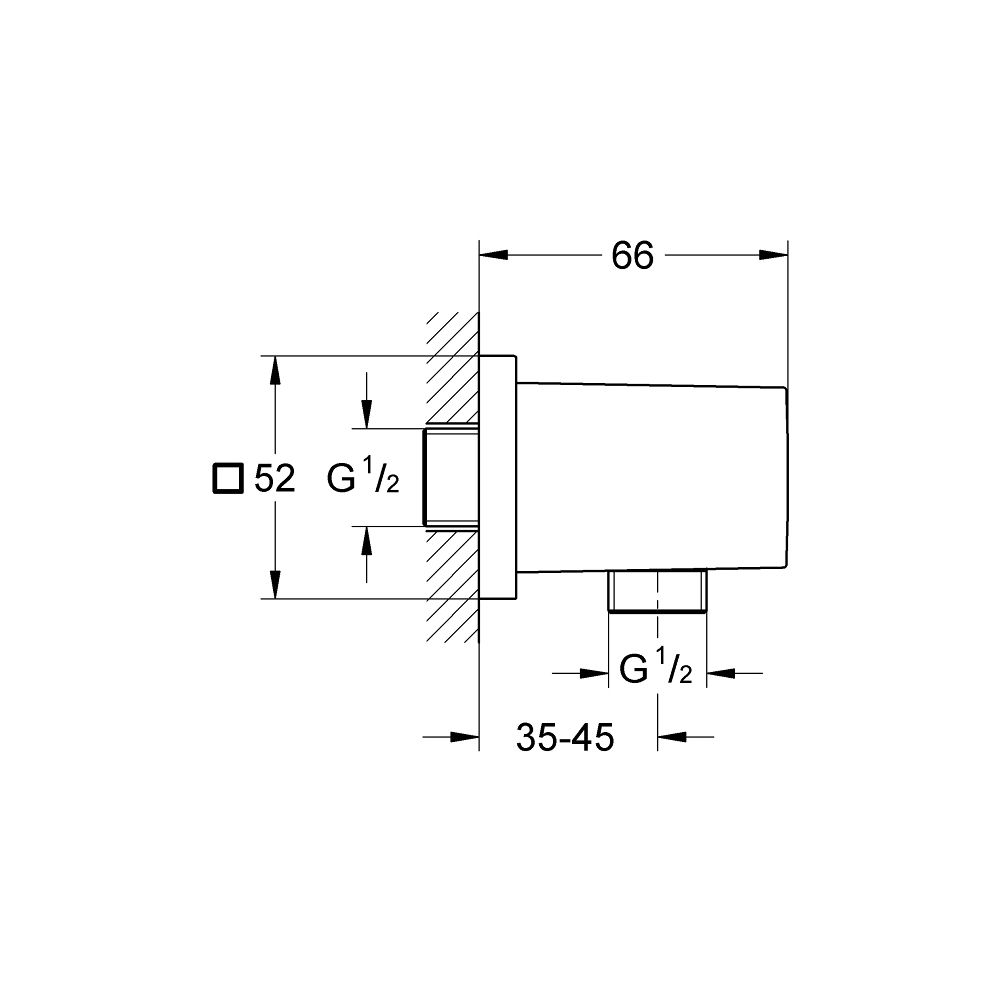 Cot racord furtun dus Grohe Euphoria Cube crom lucios [3]