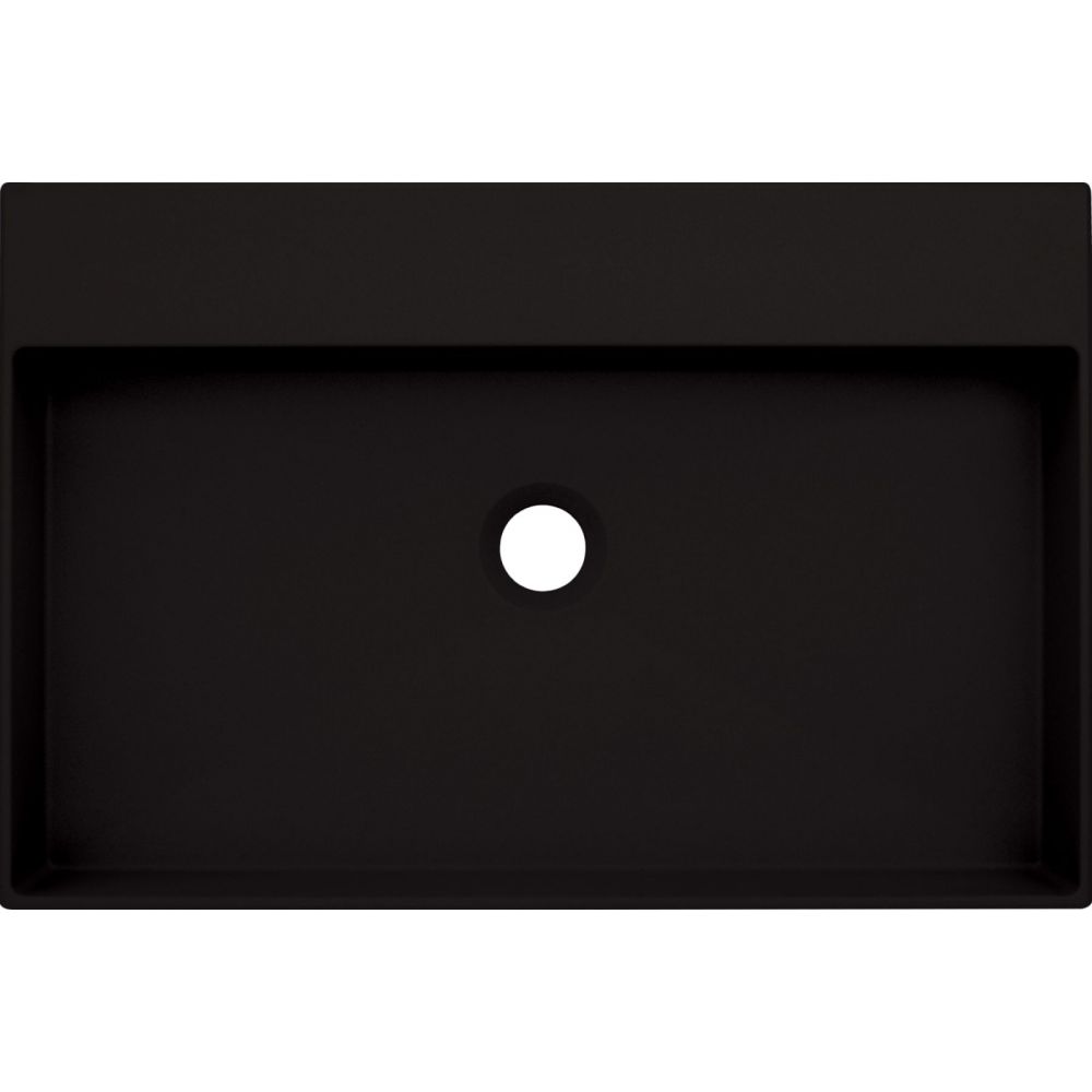 Lavoar pe blat negru mat din compozit 60 cm, dreptunghiular, Deante Correo [2]