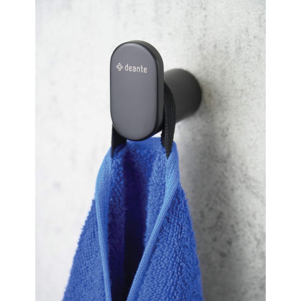 Cuier baie negru mat Deante Round [2]