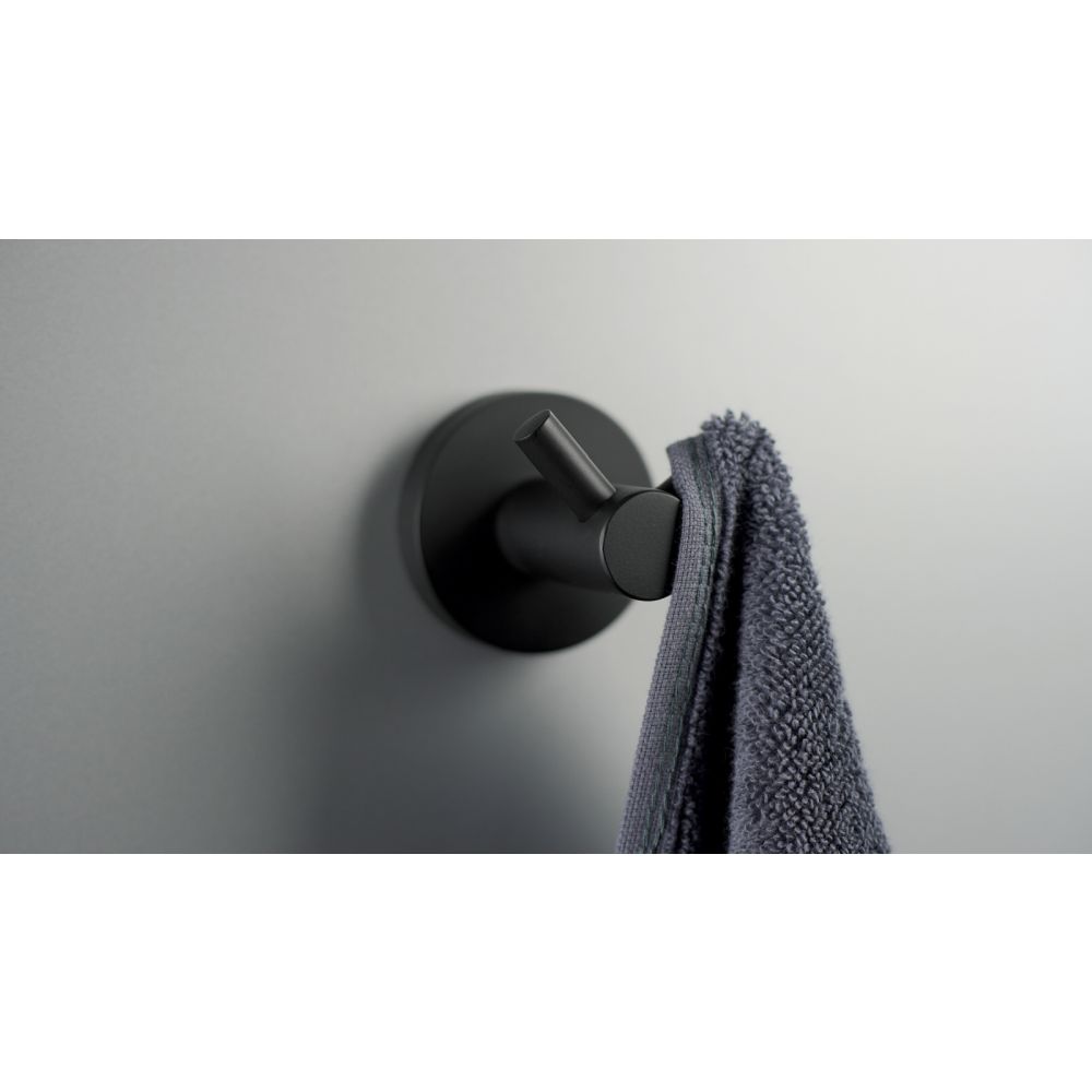 Cuier baie dublu Deante Jasmin, negru mat [2]