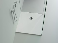 Cadita de dus patrata, din compozit, Alba, 90x90x3 cm, Cast Marble Burgos [1]