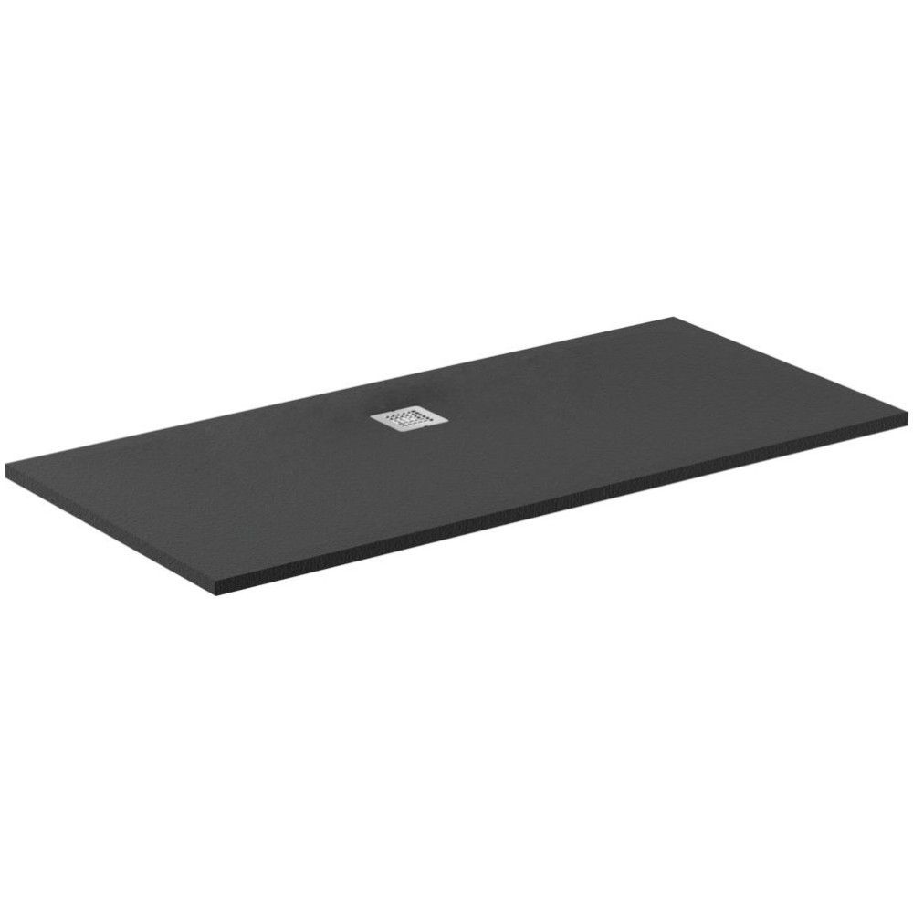 Cadita dus compozit 170x90 cm Ideal Standard Ultra Flat S, negru intens