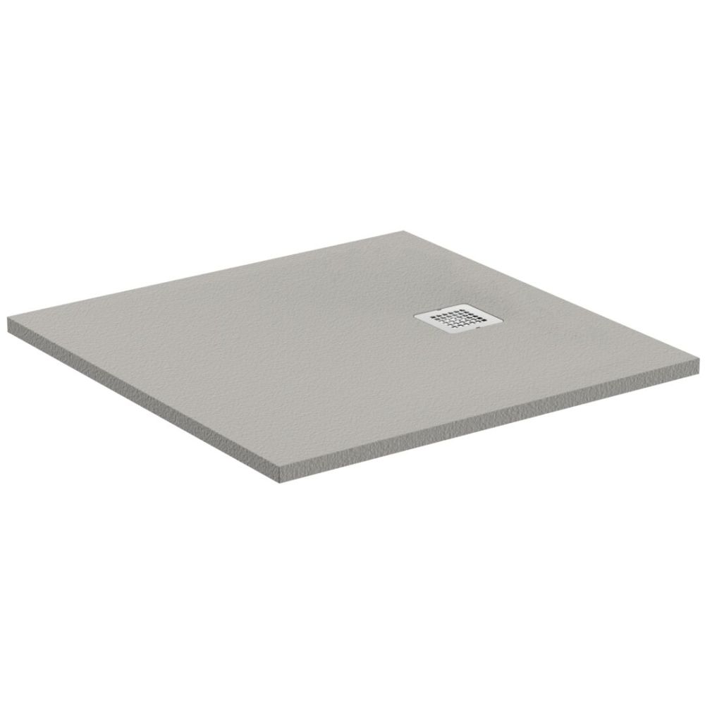 Cadita dus compozit 80x80 cm Ideal Standard Ultra Flat S, gri asfaltic