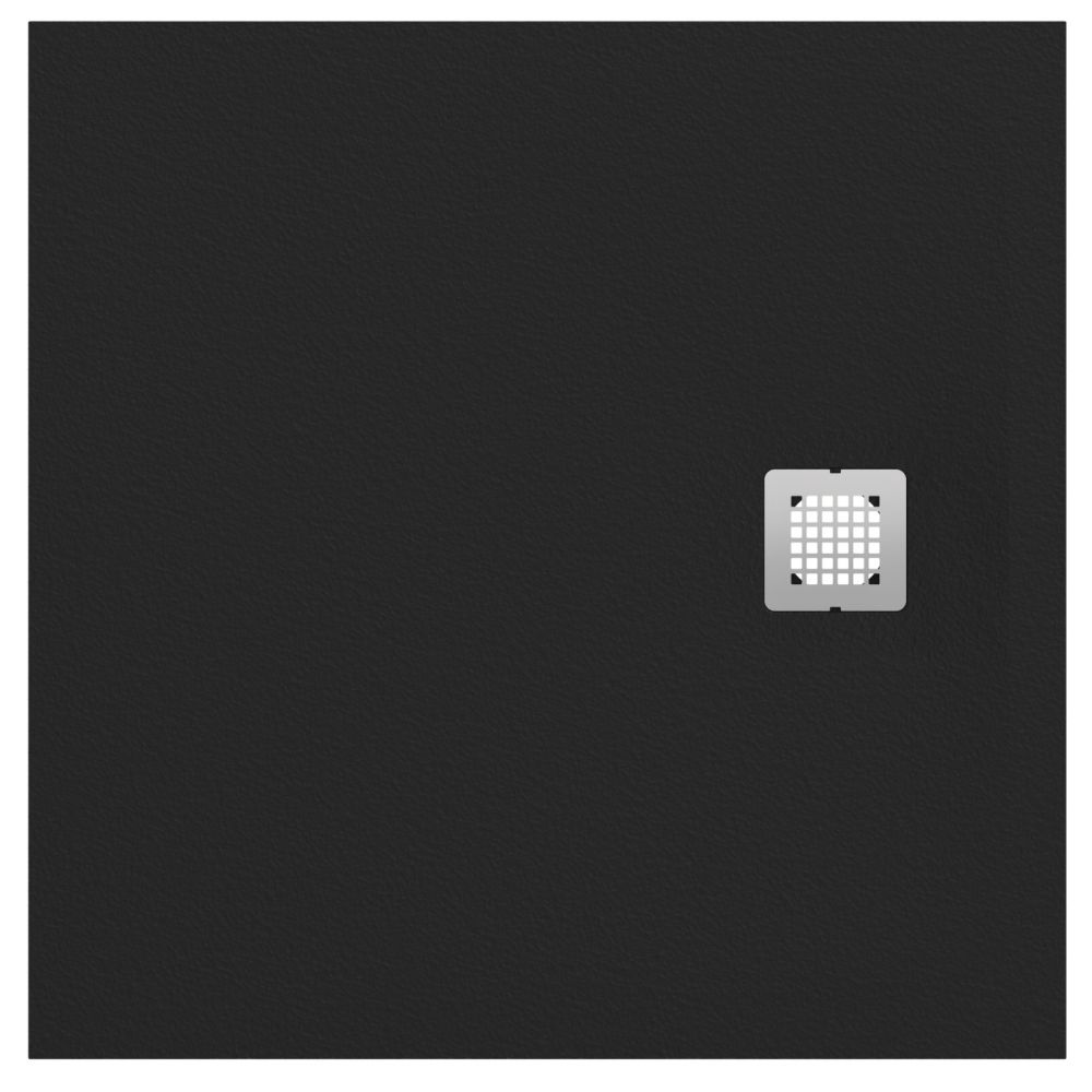 Cadita dus compozit 80x80 cm Ideal Standard Ultra Flat S, negru intens [2]