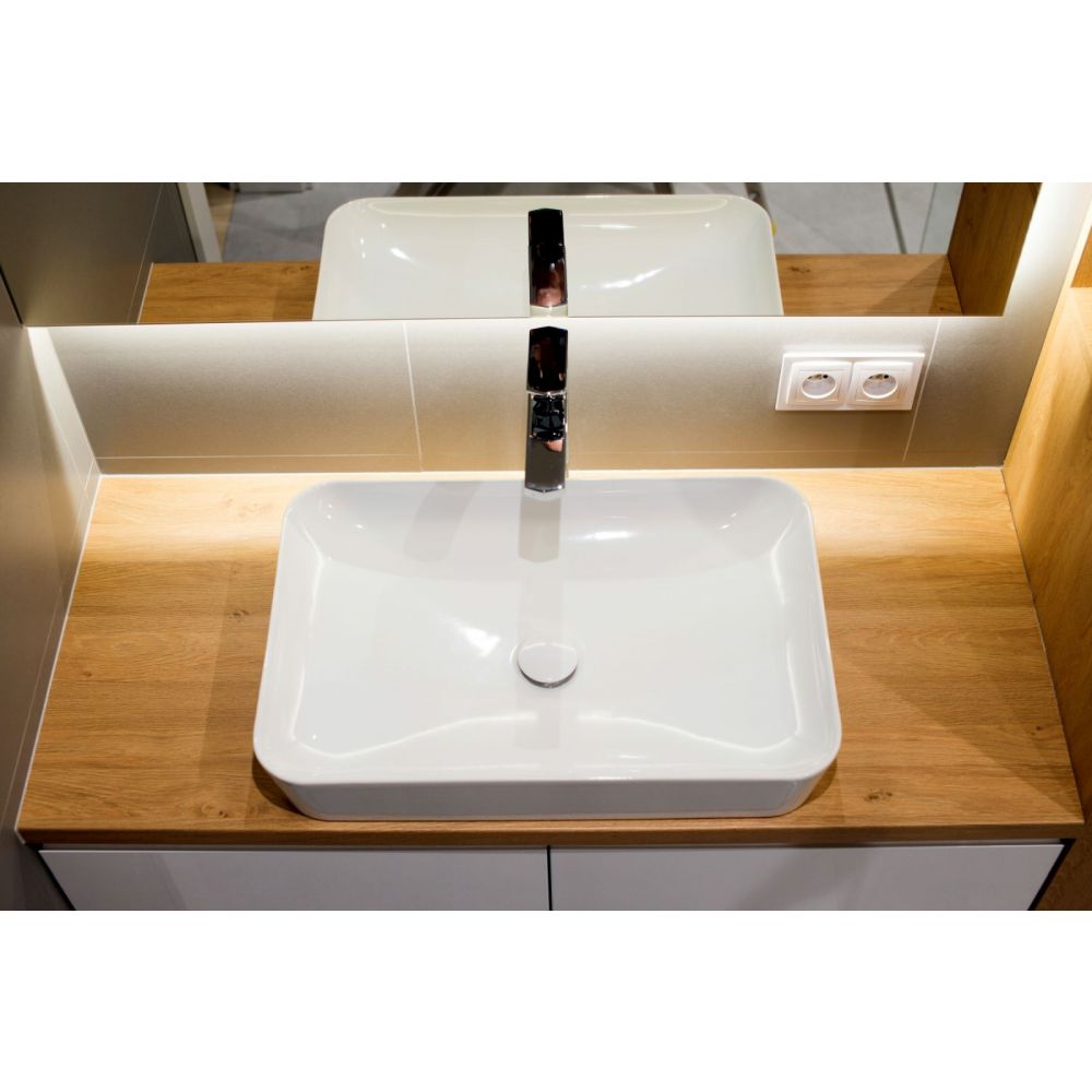 Ventil lavoar baie click-clack cu capac ceramic alb Deante [3]