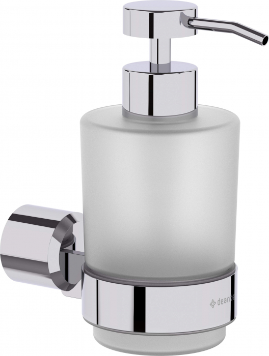 Dozator de sapun, 200 ml, crom, montare pe perete, Deante Arnika