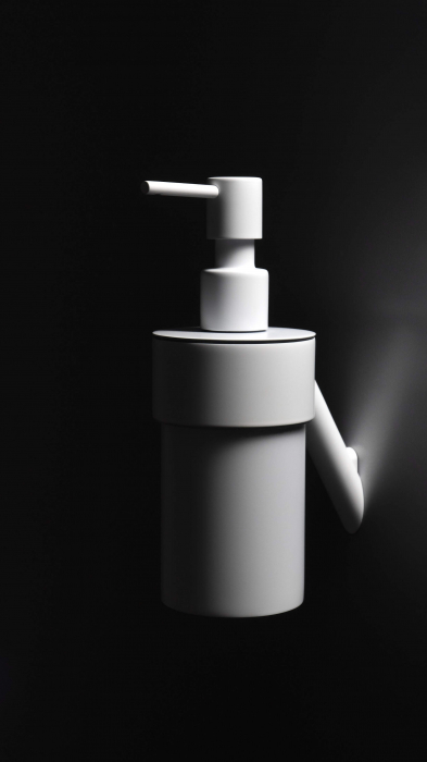Dozator de sapun, 250 ml, alb, montare pe perete, Deante Silia [3]