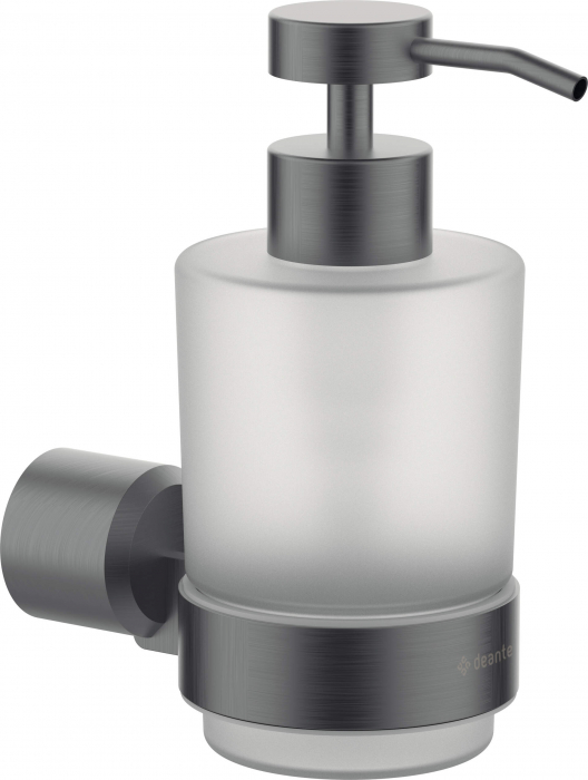 Dozator de sapun, 200 ml, titan, montare pe perete, Deante Arnika
