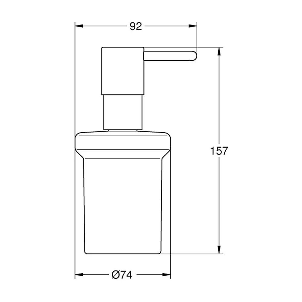 Dozator sapun lichid Grohe Essentials Antracit periat Hard Graphite [2]