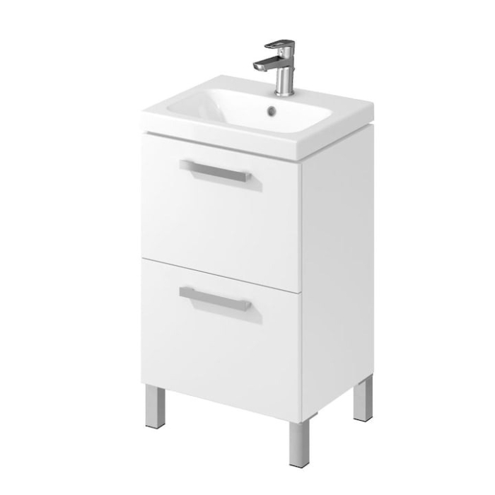 Dulap baie Melar cu lavoar inlclus 50 cm, alb, Cersanit [2]