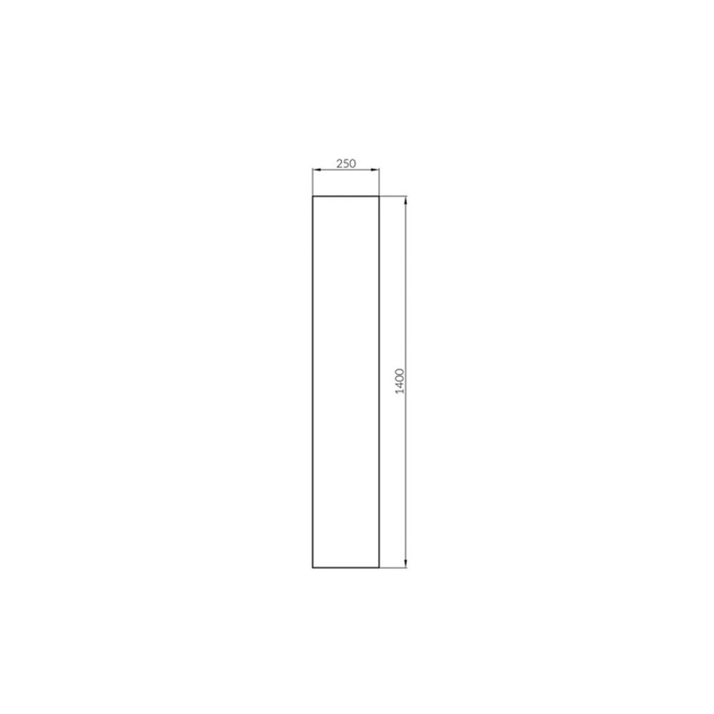 Dulap baie suspendat Cersanit Crea, 2 usi, 140 cm, gri [6]