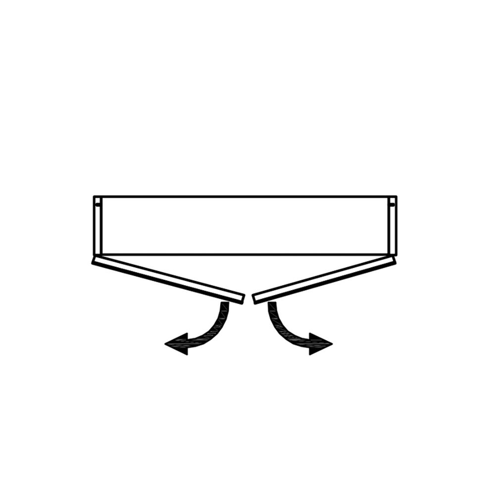 Dulap suspendat gri 65 cm cu oglinda si 2 usi KolpaSan Evelin [4]