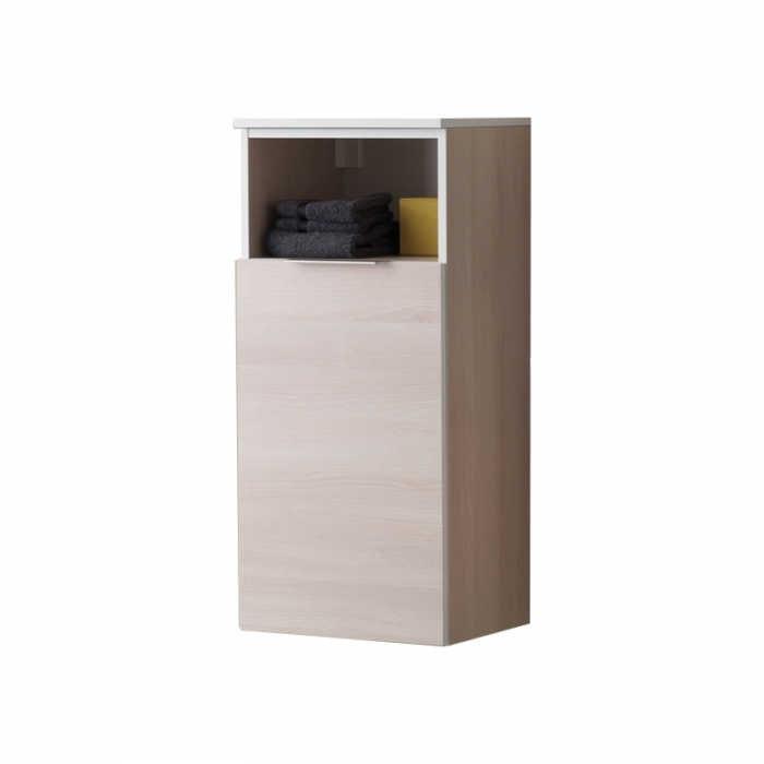 Dulap baie suspendat stejar deschis 87 cm cu o usa KolpaSan Lana [2]
