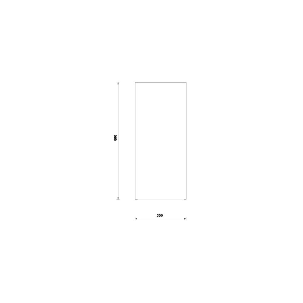Dulap baie suspendat Gala Daily, o usa, 80 cm, antracit lucios [2]