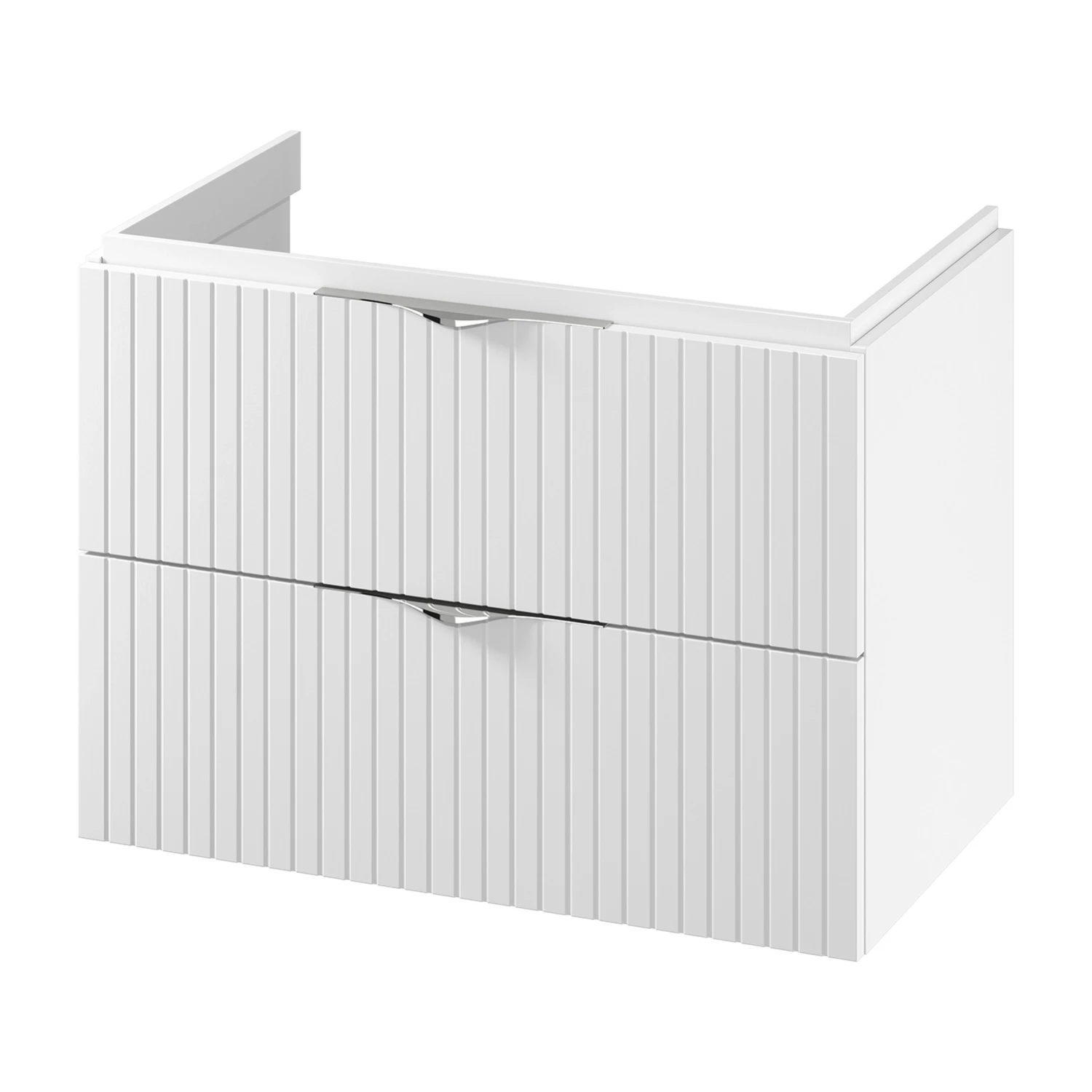 Dulap baie suspendat 80 pentru lavoar, alb mat, MDF, Cersanit Tirso [2]