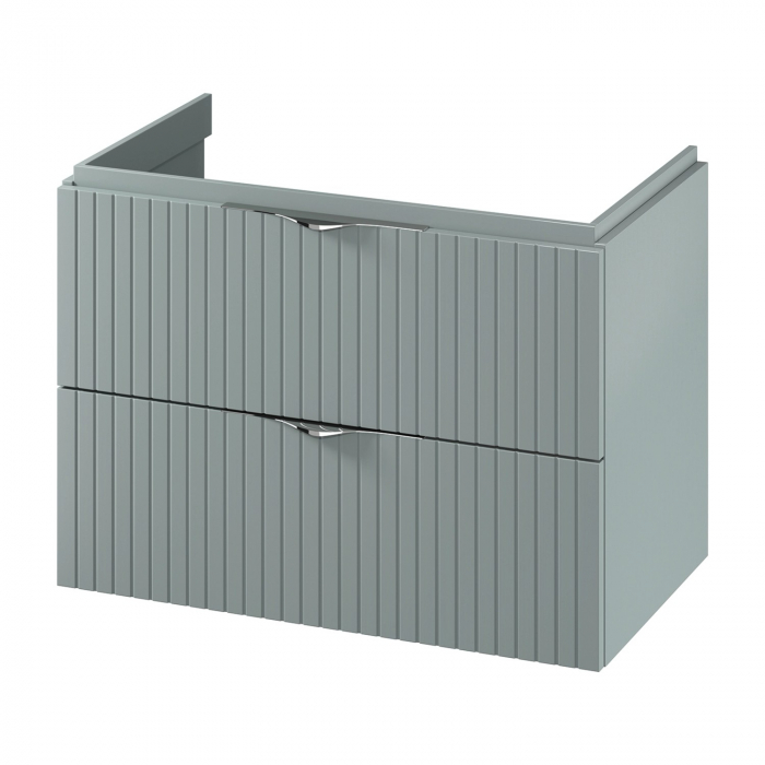 Dulap baie suspendat 80 cm pentru lavoar, fiord mat, MDF, Cersanit Tirso [2]