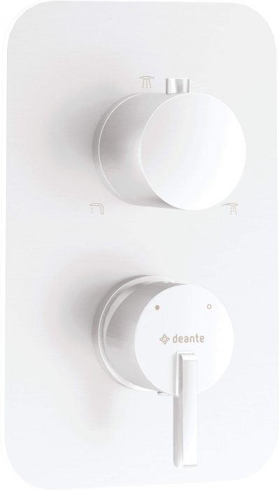 Capac pentru baterie cada, element extern BOX ascuns, alb, Deante Silia